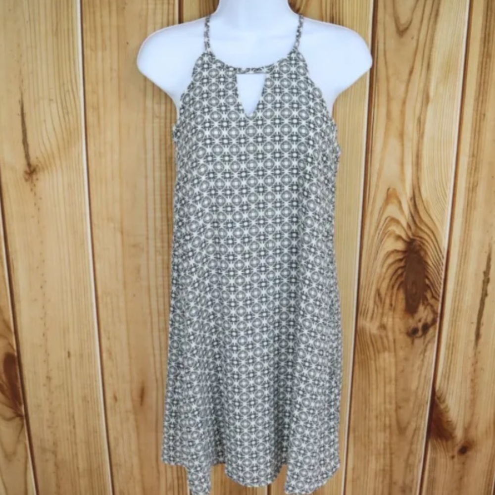 Lily Rose sheath lined dress. Black-and-white geometric pattern.  Size XL.
